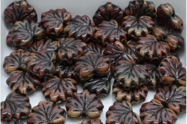 Maple Leaf Beads 13x11mm - Image 1