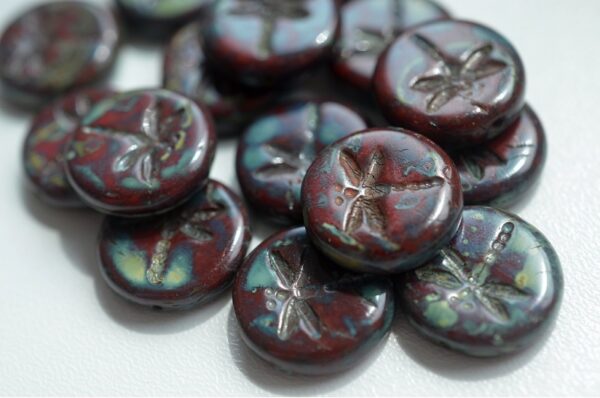 Dragonfly Beads 17x17mm - Image 1