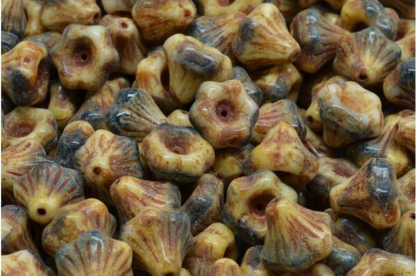 Flower Bell Beads 9x9mm - Image 1