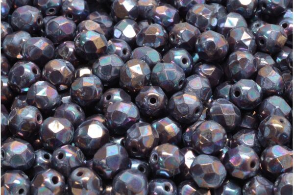 Firepolished Round Beads 6mm - Image 1