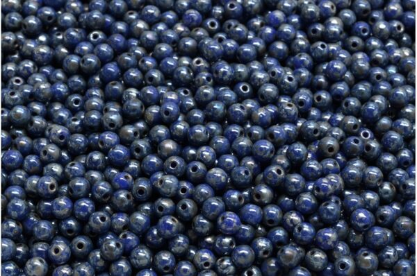 Round Druck Beads 3mm - Image 1