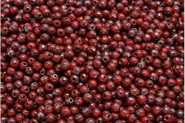 Round Druck Beads 3mm - Image 1