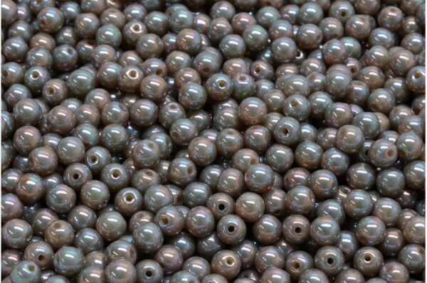 Round Druck Beads 4mm - Image 1