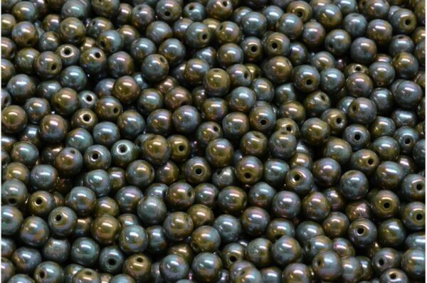 Round Druck Beads 4mm - Image 1