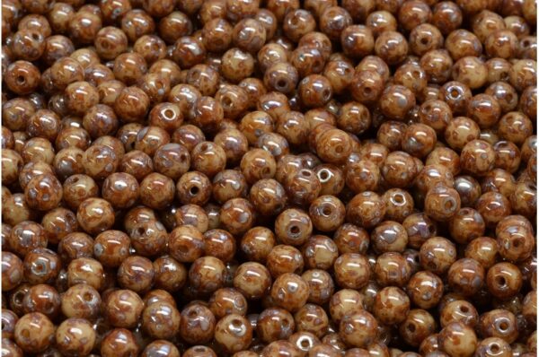 Round Druck Beads 4mm - Image 1