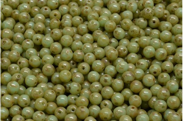 Round Druck Beads 4mm - Image 1