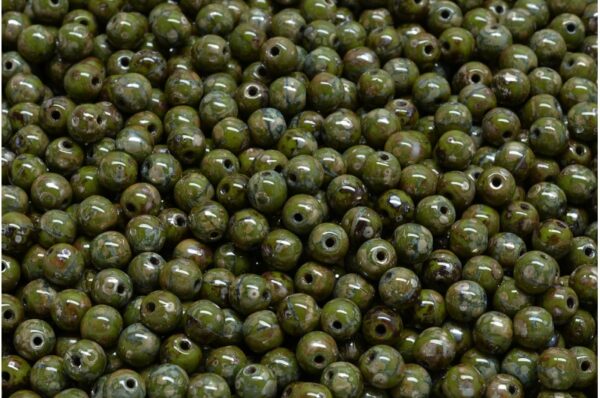 Round Druck Beads 4mm - Image 1