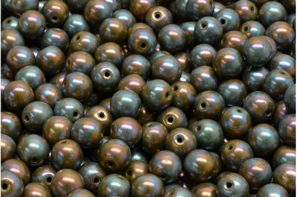 Round Druck Beads 6mm - Image 1