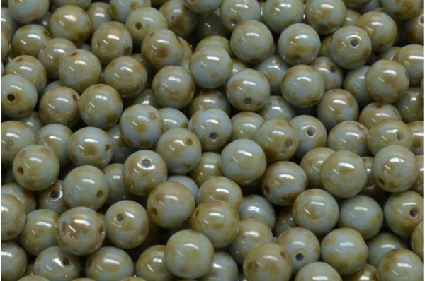 Round Druck Beads 6mm - Image 1