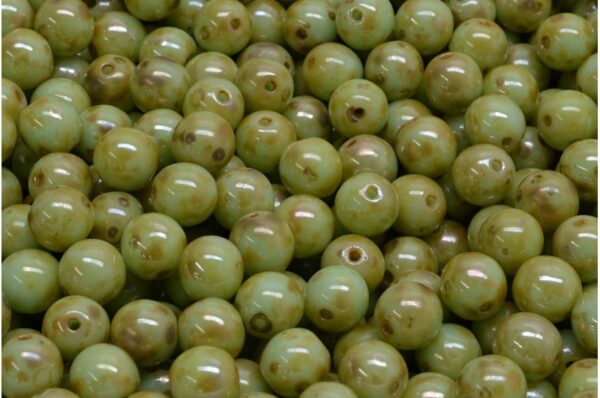 Round Druck Beads 6mm - Image 1