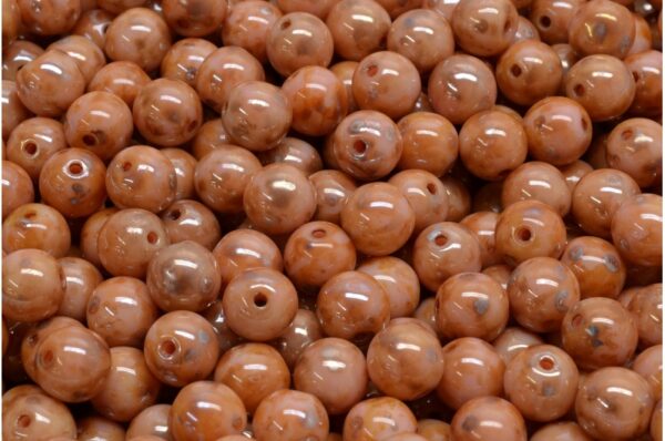 Round Druck Beads 6mm - Image 1