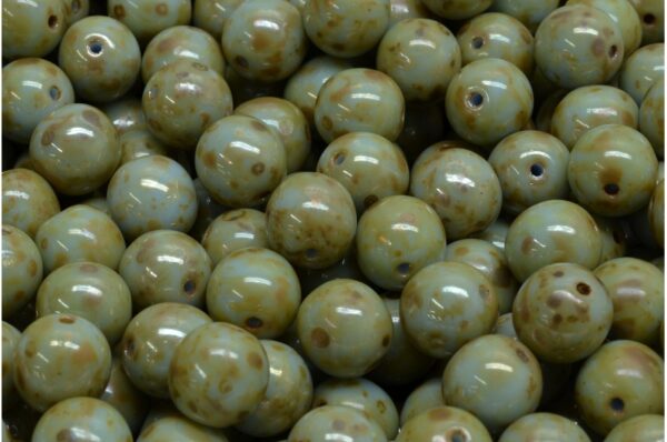 Round Druck Beads 8mm - Image 1