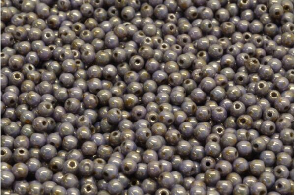 Round Druck Beads 3mm - Image 1