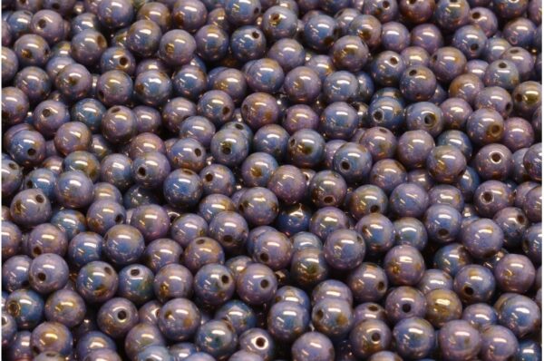 Round Druck Beads 4mm - Image 1