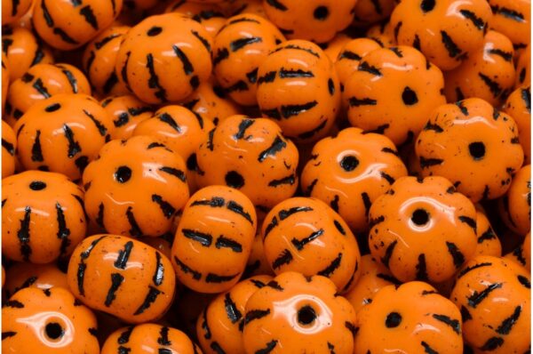Pumpkin Beads 8x11mm - Image 1