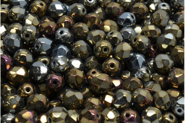 Firepolished Round Beads 6mm - Image 1