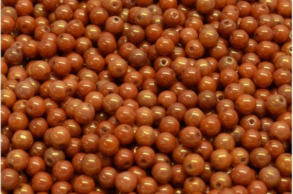 Round Druck Beads 4mm - Image 1