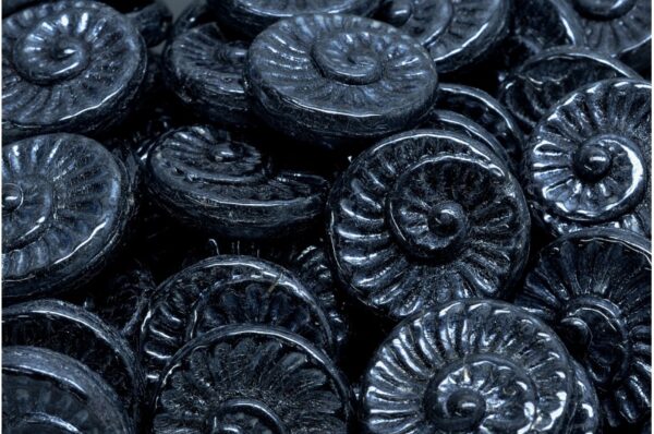 Fossil Shell Beads 18x18mm - Image 1