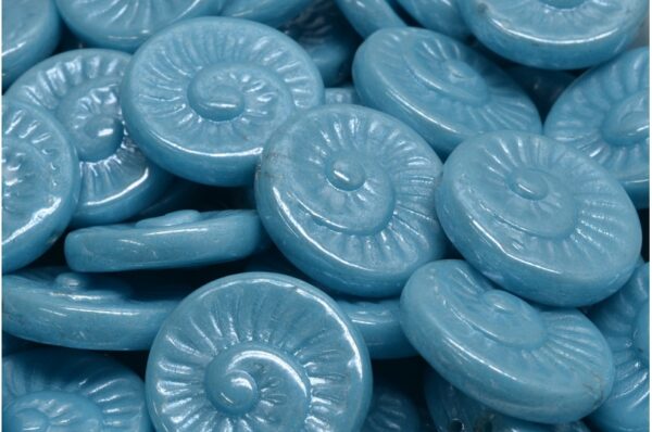 Fossil Shell Beads 18x18mm - Image 1