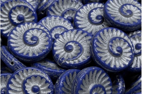 Fossil Shell Beads 18x18mm - Image 1