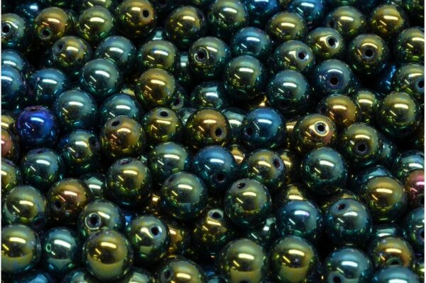 Round Druck Beads 6mm - Image 1