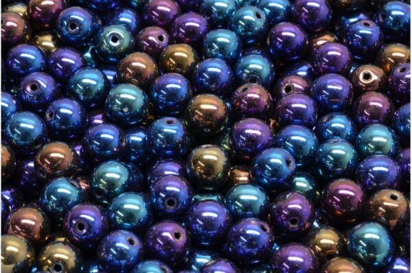 Round Druck Beads 6mm - Image 1
