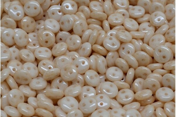 2 Hole Lentil Beads 6x6mm - Image 1
