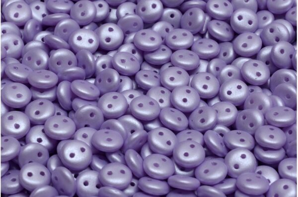 2 Hole Lentil Beads 6x6mm - Image 1