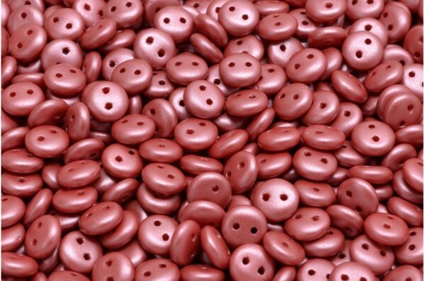 2 Hole Lentil Beads 6x6mm - Image 1