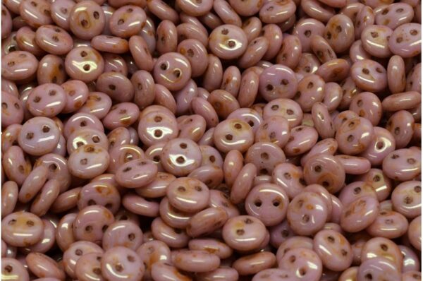 2 Hole Lentil Beads 6x6mm - Image 1