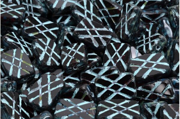 TCB Designed Rectangle Beads 12x8mm - Image 1