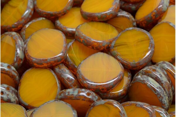 TCB 8 Edged Designed Beads 15x15mm - Image 1