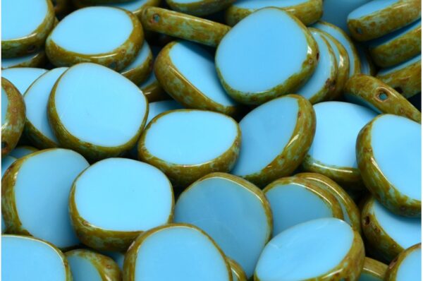 TCB 8 Edged Designed Beads 15x15mm - Image 1