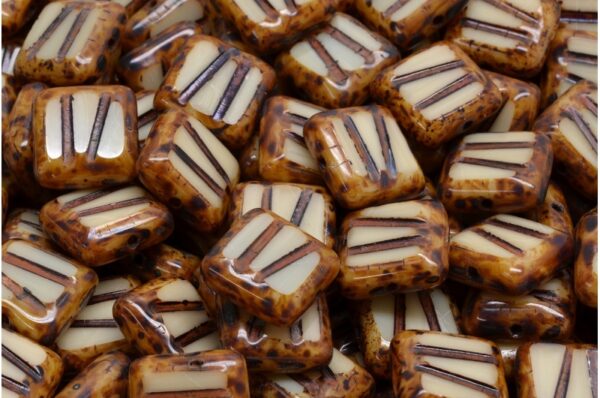 TCB Squared Designed Beads 10x10mm - Image 1