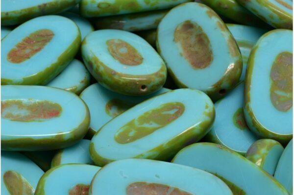TCB Flat Oval Beads 26x15mm - Image 1