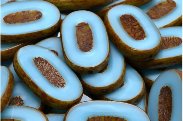 TCB Flat Oval Beads 26x15mm - Image 1