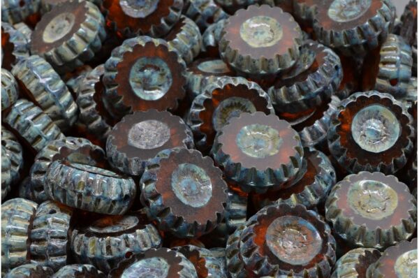 TCB Round Designed Beads 12x12mm - Image 1