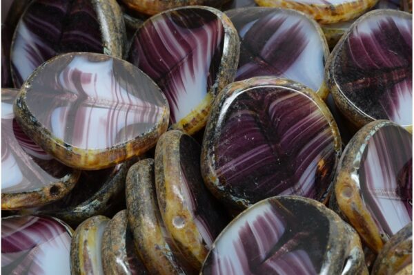 TCB 8 Edged Designed Beads 22x22mm - Image 1