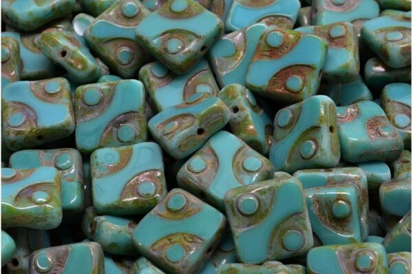 TCB Squared Designed Beads 10x10mm - Image 1