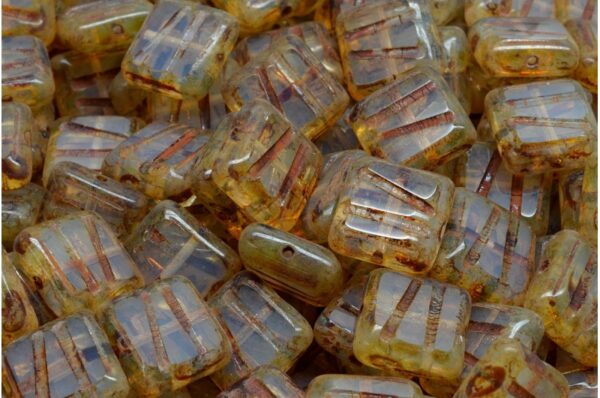 TCB Squared Designed Beads 10x10mm - Image 1