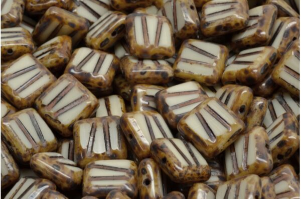 TCB Squared Designed Beads 10x10mm - Image 1