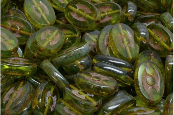 TCB 3 Dots Designed Beads 14x9mm - Image 1