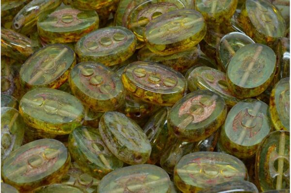 TCB 3 Dots Designed Beads 14x9mm - Image 1