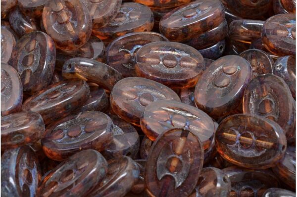 TCB 3 Dots Designed Beads 14x9mm - Image 1