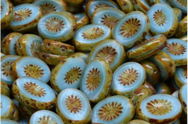 TCB Kiwi Beads 14x10mm - Image 1