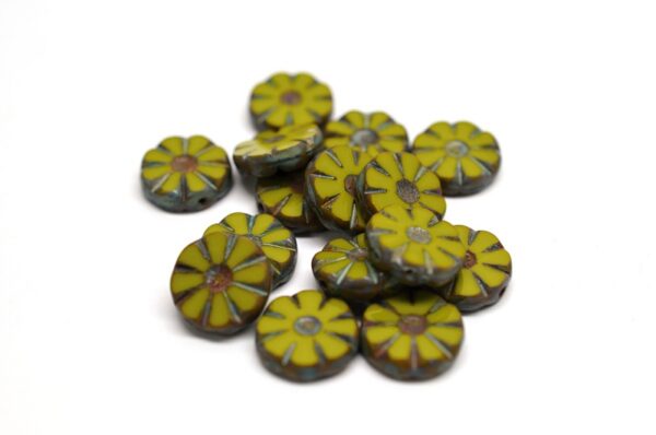 TCB Sunflower Beads 12x12mm - Image 1