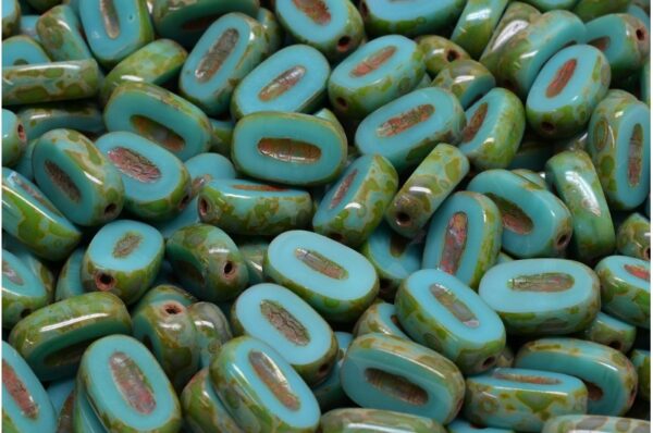 TCB Flat Oval Beads 10x6mm - Image 1