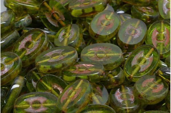 TCB 3 Dots Designed Beads 14x9mm - Image 1