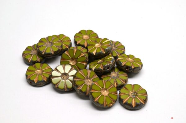TCB Sunflower Beads 12x12mm - Image 1