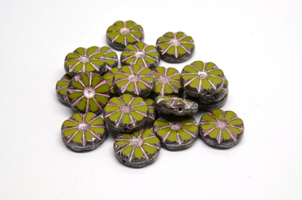 TCB Sunflower Beads 12x12mm - Image 1